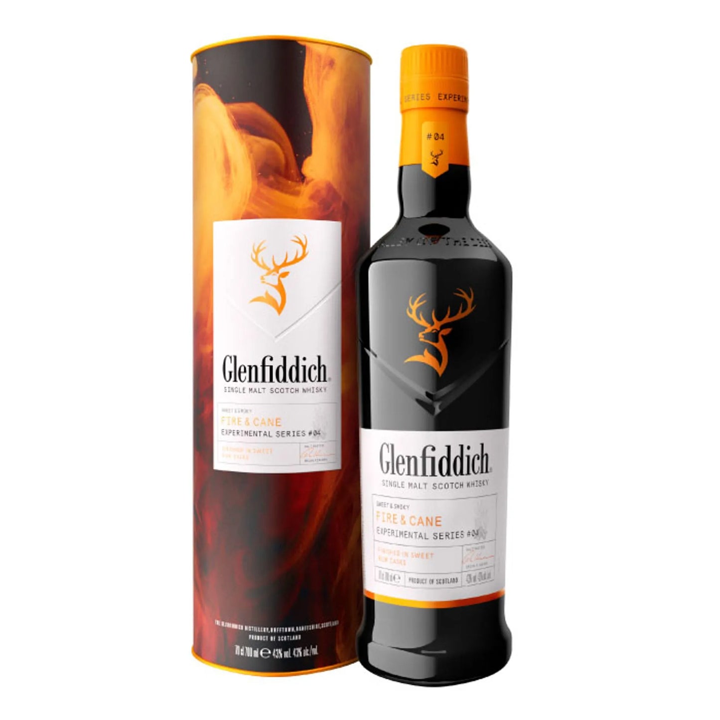 WHISKY GLENFIDDICH FIRE & CANE