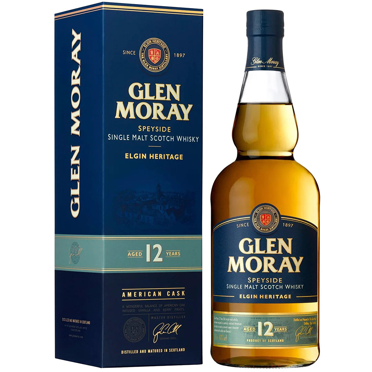 WHISKY SINGLE MALT GLEN MORAY 12 AÑOS 40º