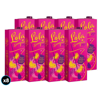 PACK 8 UNIDADES SANGRIA LOLA TETRA 1.5LT