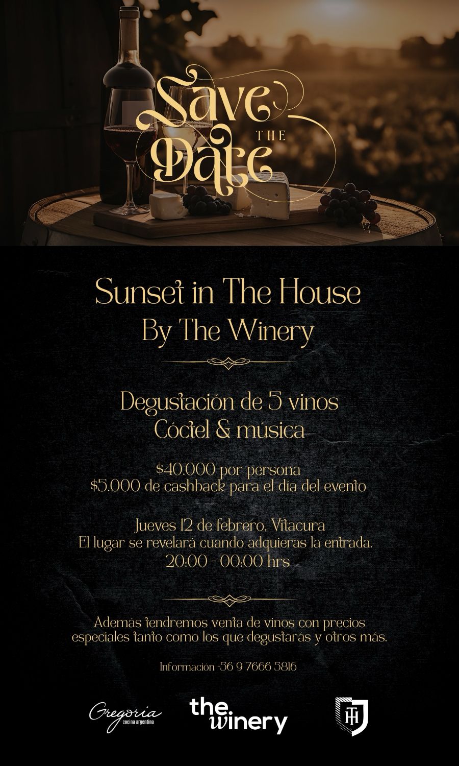 EVENTO "SUNSET IN THE HOUSE by THE WINERY"