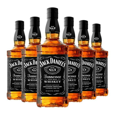 PACK 6 BOTELLAS WHISKEY JACK DANIELS N7 750CC
