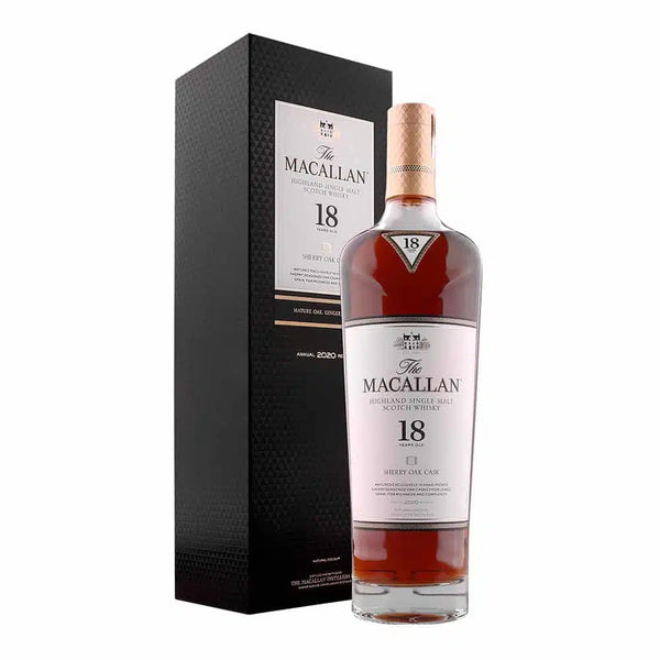 ウイスキー The Macallan 18 Years Old Sherry Oak WHISKY THE MACALLAN 18 AÑOS SHERRY OAK CASK – The Winery