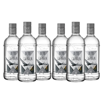 PACK 6 BOTELLAS PISCO ALTO DEL CARMEN 40° TRANSPARENTE