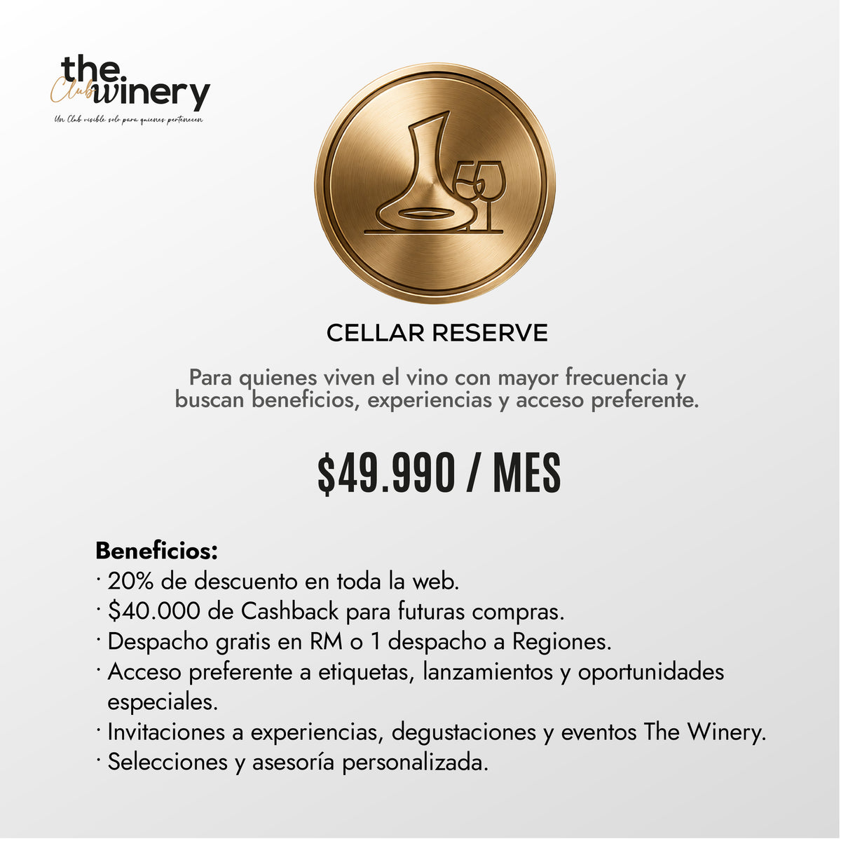 The Winery Cellar Reserve: membresía de $49.990 CLP al mes y sus beneficios