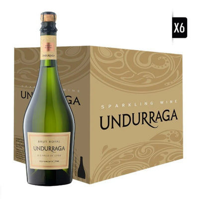 PACK 6 BOTELLAS ESPUMANTE UNDURRAGA BRUT ROYAL